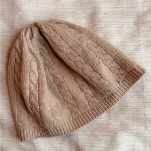 Portolano Cable Knit Beanie n beige